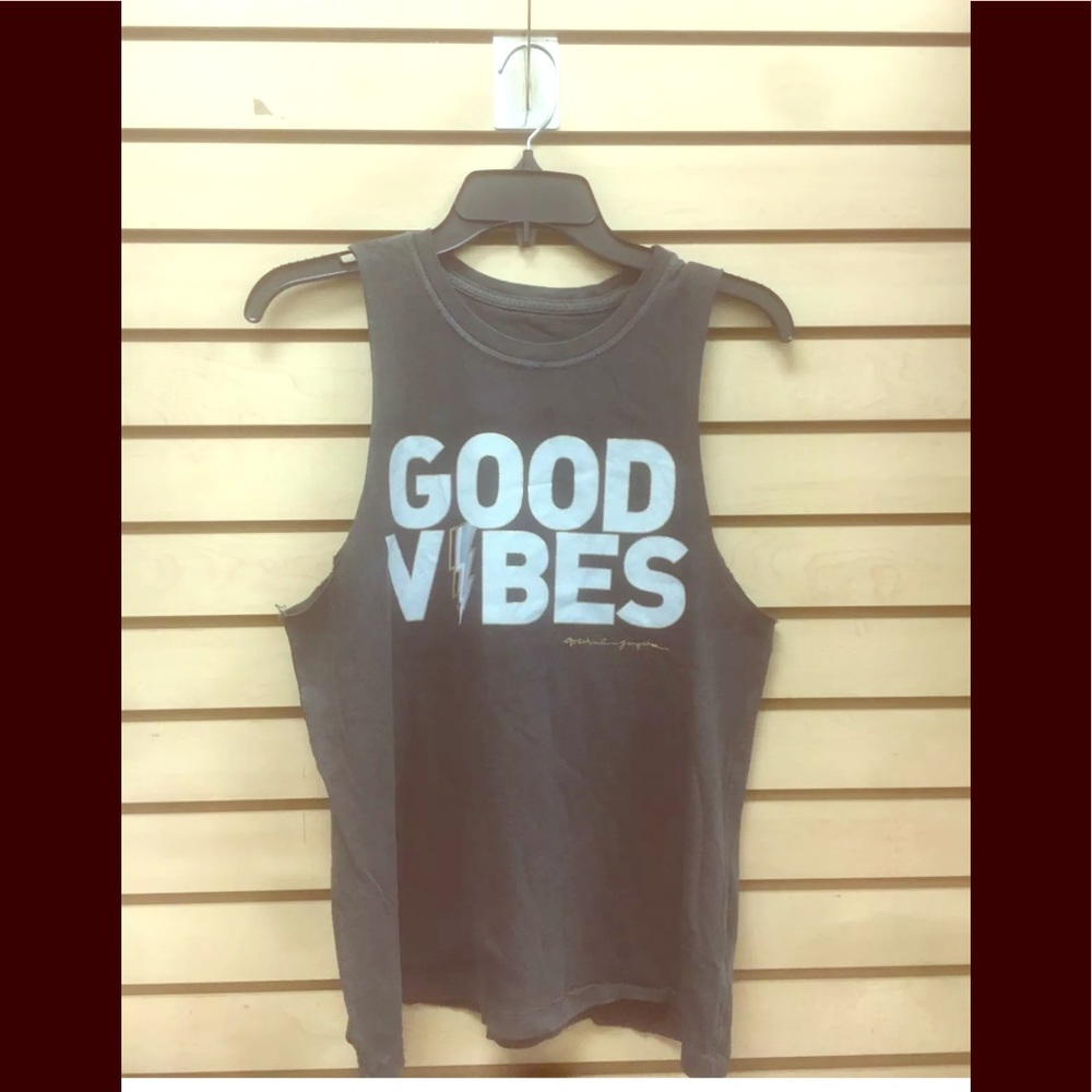 Spiritual gangster tank top good vibes nwot